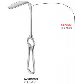 AK 220/02 ретрактор LANGENBECK, 60х20 мм, 21.0 см