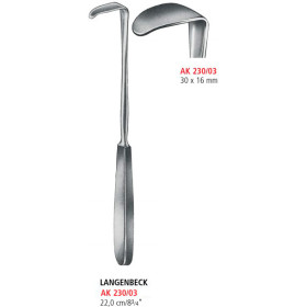 AK 230/03 ретрактор LANGENBECK, 30х16 мм, 22.0 см