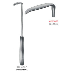 AK 230/05 ретрактор LANGENBECK, 50Х11 мм, 22.0 см