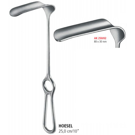 AK 250/02 ретрактор HOESEL, 80х30 мм, 25.0 см