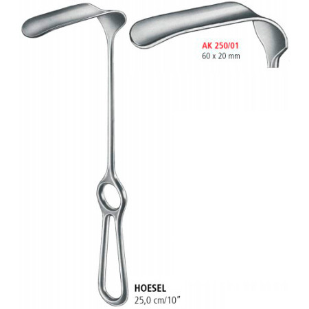 AK 250/01 ретрактор HOESEL, 60х20 мм, 25.0 см