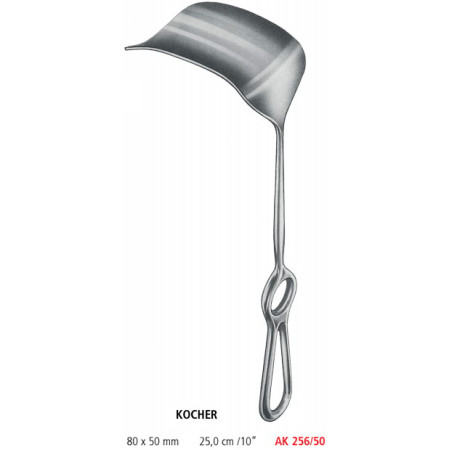 AK 256/50 ретрактор KOCHER, 80х50 мм, 25.0 см