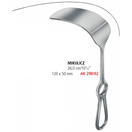 AK 290/02 ретрактор MIKULICZ, 120х50 мм, 26.0 см