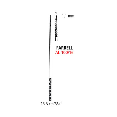 AL 100/16 ватотримач FARREL, 1.1 мм, 16.5 см, круглий