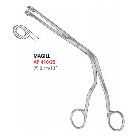 AP 410/25 вводные щипцы для катетера MAGILL, 25.0 см