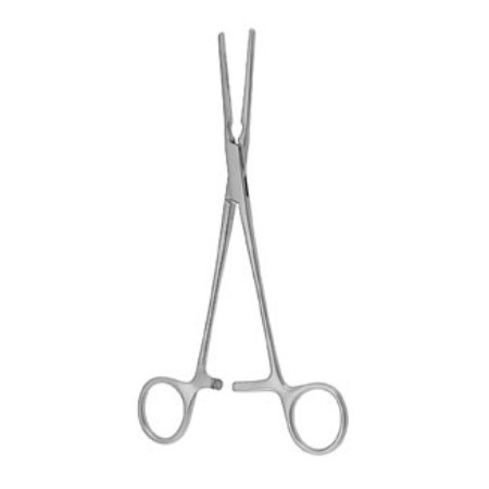 KK 441/21 щипці атравматичні POTTS, вигнуті, 21.0 см